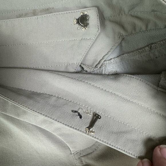 Lululemon Cream Windbreaker Trail Hiking Pants Womens Mid Rise Wide-Leg Stretch - Picture 13 of 16